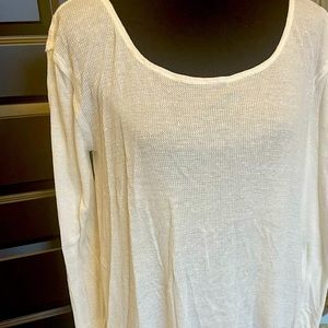 NWT Free People Lightweight thermal fabric Hi-Lo layering piece cute & romantic!